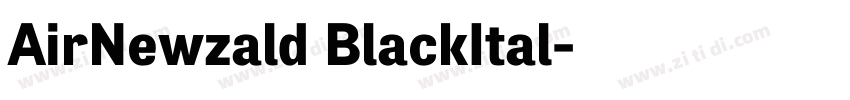 AirNewzald BlackItal字体转换